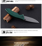G10 handle high hardness and sharp folding knife outdoor camping survival folding knife factory direct self-defense pocket knife