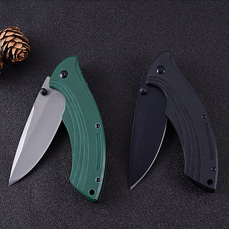 G10 handle high hardness and sharp folding knife outdoor camping survival folding knife factory direct self-defense pocket knife