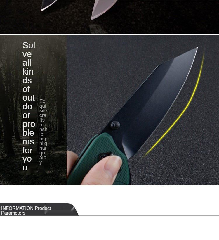 G10 handle high hardness and sharp folding knife outdoor camping survival folding knife factory direct self-defense pocket knife