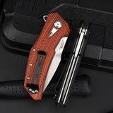 Outdoor Knife Camping Defense Height Hardness Folding Knife G10 Folding Knife Stainless Steel Military Knife