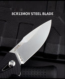 Outdoor Knife Camping Defense Height Hardness Folding Knife G10 Folding Knife Stainless Steel Military Knife