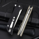 Outdoor D2 Steel Field Survival Folding Knife Military Knife Portable G10 Stainless Steel Folding Fruit Knife