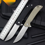 Outdoor D2 Steel Field Survival Folding Knife Military Knife Portable G10 Stainless Steel Folding Fruit Knife