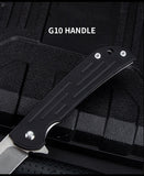 Outdoor D2 Steel Field Survival Folding Knife Military Knife Portable G10 Stainless Steel Folding Fruit Knife