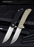 Outdoor D2 Steel Field Survival Folding Knife Military Knife Portable G10 Stainless Steel Folding Fruit Knife