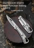 Mini folding knife outdoor stainless steel self-defense portable folding knife fruit knife camping knife pocket knife