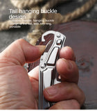 Mini folding knife outdoor stainless steel self-defense portable folding knife fruit knife camping knife pocket knife