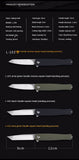 Outdoor D2 steel pocket knife folding knife camping self-defense knife military knife stainless steel folding knife survival knife