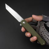 Outdoor D2 steel pocket knife folding knife camping self-defense knife military knife stainless steel folding knife survival knife