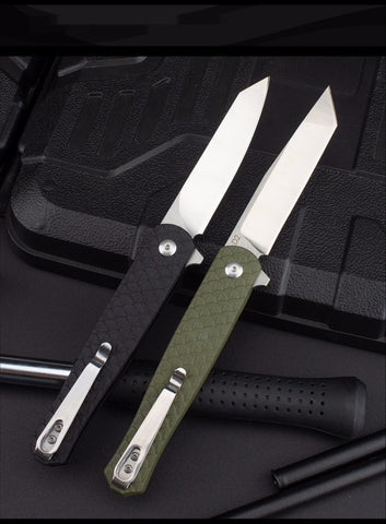 Outdoor D2 steel pocket knife folding knife camping self-defense knife military knife stainless steel folding knife survival knife