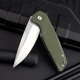 Outdoor self-defense camping sharp stainless steel bearing folding knife knife folding G10 pocket knife fruit knife