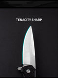 Outdoor self-defense camping sharp stainless steel bearing folding knife knife folding G10 pocket knife fruit knife
