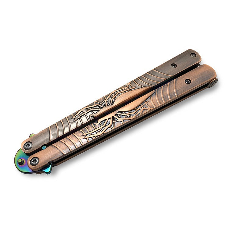 Butterfly knife game novice practice swing knife butterfly swing knife maintenance-free folding outdoor portable knife is not edged