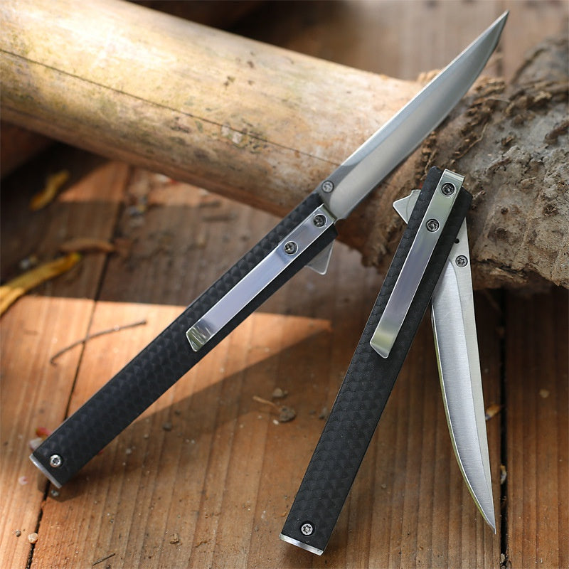 Portable Pocket Knife Outdoor Knife Mini Magic Pen Knife High Hardness Folding Knife Self-defense Field Army Knife
