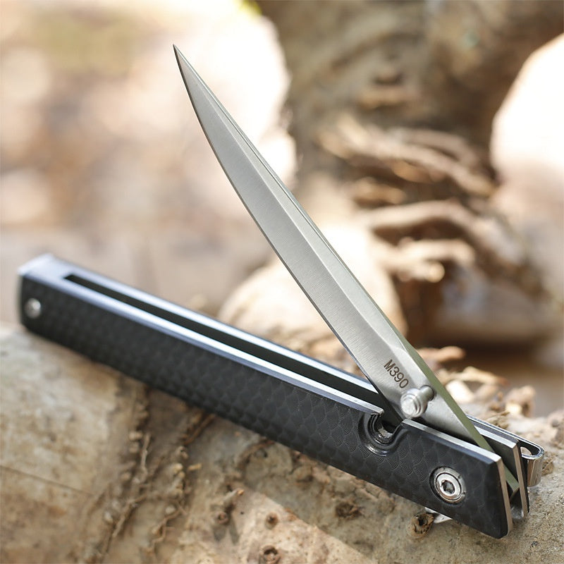 Portable Pocket Knife Outdoor Knife Mini Magic Pen Knife High Hardness Folding Knife Self-defense Field Army Knife