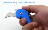 Mini folding knife portable portable knife outdoor multi-function key bottle opener multi-function self-defense scimitar folding tool
