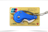 Mini folding knife portable portable knife outdoor multi-function key bottle opener multi-function self-defense scimitar folding tool