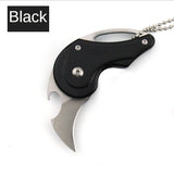 Mini folding knife portable portable knife outdoor multi-function key bottle opener multi-function self-defense scimitar folding tool
