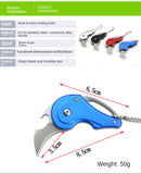 Mini folding knife portable portable knife outdoor multi-function key bottle opener multi-function self-defense scimitar folding tool