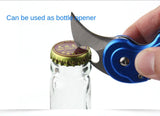 Mini folding knife portable portable knife outdoor multi-function key bottle opener multi-function self-defense scimitar folding tool