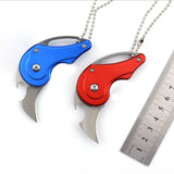 Mini folding knife portable portable knife outdoor multi-function key bottle opener multi-function self-defense scimitar folding tool