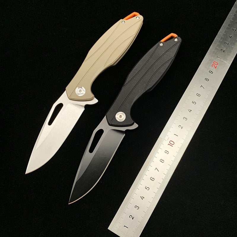 Outdoor Camping D2 Steel G10 Handle Folding Knife Survival Knife Multifunctional Survival Folding Knife