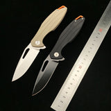 Outdoor Camping D2 Steel G10 Handle Folding Knife Survival Knife Multifunctional Survival Folding Knife