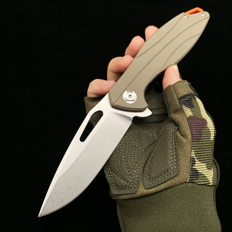 Outdoor Camping D2 Steel G10 Handle Folding Knife Survival Knife Multifunctional Survival Folding Knife