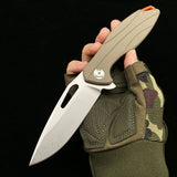 Outdoor Camping D2 Steel G10 Handle Folding Knife Survival Knife Multifunctional Survival Folding Knife