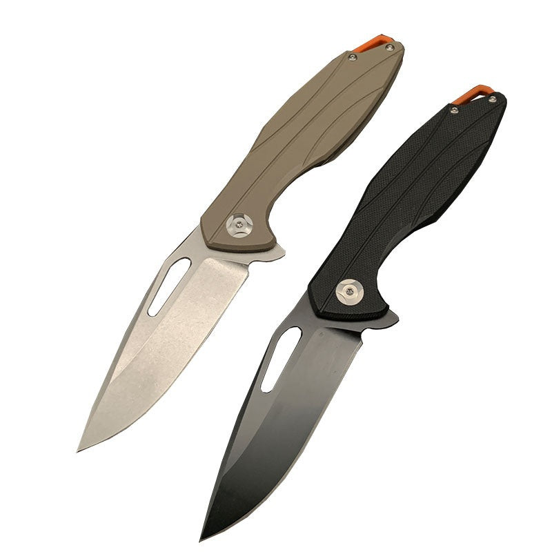 Outdoor Camping D2 Steel G10 Handle Folding Knife Survival Knife Multifunctional Survival Folding Knife