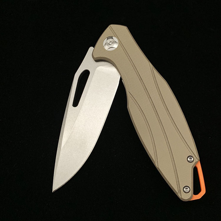 Outdoor Camping D2 Steel G10 Handle Folding Knife Survival Knife Multifunctional Survival Folding Knife
