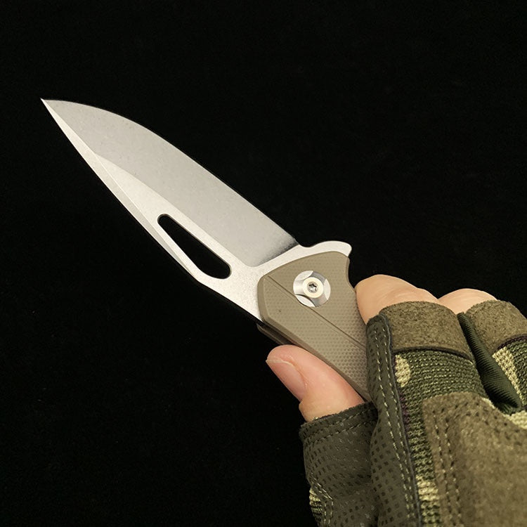 Outdoor Camping D2 Steel G10 Handle Folding Knife Survival Knife Multifunctional Survival Folding Knife