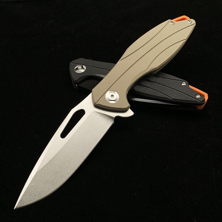 Outdoor Camping D2 Steel G10 Handle Folding Knife Survival Knife Multifunctional Survival Folding Knife