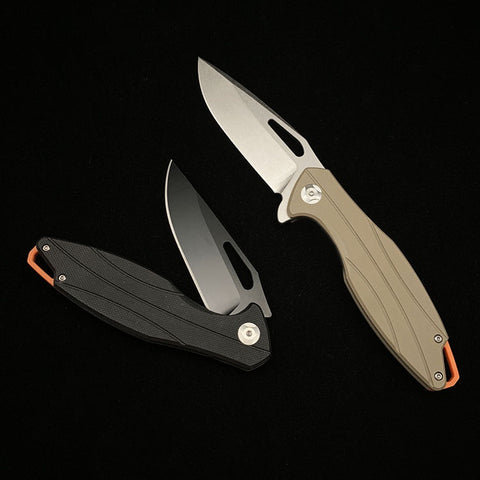 Outdoor Camping D2 Steel G10 Handle Folding Knife Survival Knife Multifunctional Survival Folding Knife