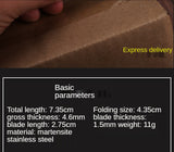 EDC Knife Mini Folding Knife Stainless Steel Portable Outdoor Knife Small Fruit Factory Direct Sales Small Knife  6pcs