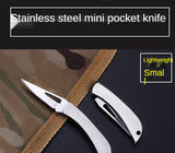 EDC Knife Mini Folding Knife Stainless Steel Portable Outdoor Knife Small Fruit Factory Direct Sales Small Knife  6pcs