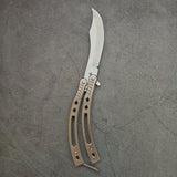 Butterfly Folding Knife All-steel Butterfly Practice Shaker Knife Outdoor Play Cool Knife Butterfly Knife Scimitar
