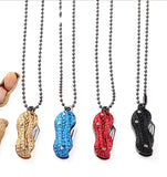 【Free gift】Mini Key Knife Pocket Knife Creative Peanut Shape Necklace Knife Carry Stainless Steel Portable Folding Knife