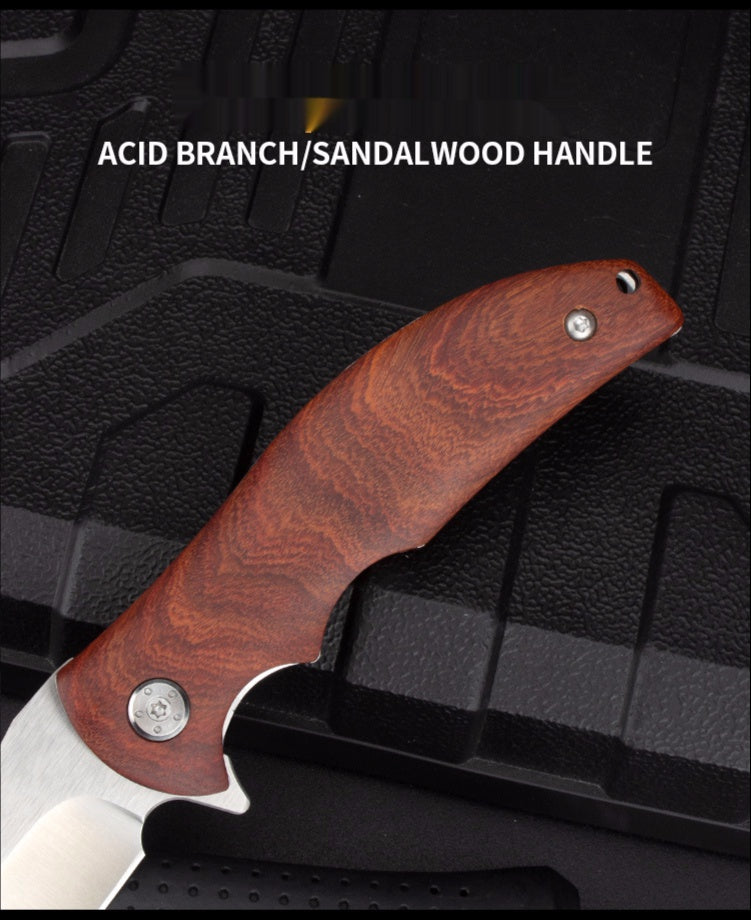 Outdoor bearing quick opening folding knife camping tactical knife military knife sharp folding knife