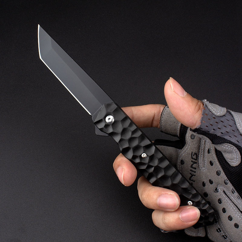 Spot aluminum alloy folding knife high hardness stainless steel sharp folding knife bearing tactical knife fruit knife