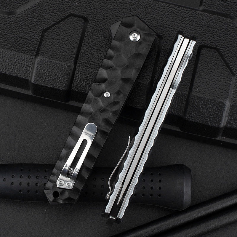 Spot aluminum alloy folding knife high hardness stainless steel sharp folding knife bearing tactical knife fruit knife