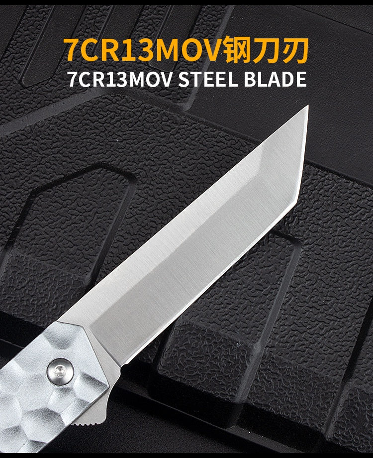 Spot aluminum alloy folding knife high hardness stainless steel sharp folding knife bearing tactical knife fruit knife