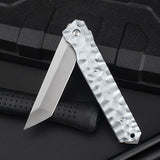 Spot aluminum alloy folding knife high hardness stainless steel sharp folding knife bearing tactical knife fruit knife