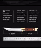 Outdoor Mongolian hand-held meat special knife for household meat eating knife Portable integrated steel brass small straight knife fruit knife