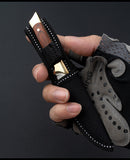 Outdoor Mongolian hand-held meat special knife for household meat eating knife Portable integrated steel brass small straight knife fruit knife