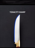 Outdoor Mongolian hand-held meat special knife for household meat eating knife Portable integrated steel brass small straight knife fruit knife