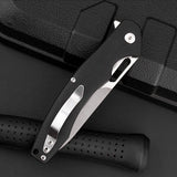 D2 Portable Fruit Knife Stainless Steel Folding Knife Portable Knife G10 Handle Outdoor Camping Folding Knife