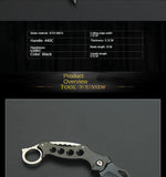 Mini knife high hardness folding knife multifunctional survival claw knife camping tactics outdoor knife