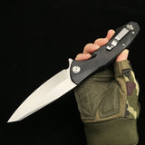 Outdoor self-defense multifunctional camping knife tactical knife High hardness D2 steel sharp bearing folding knife