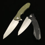 Outdoor self-defense multifunctional camping knife tactical knife High hardness D2 steel sharp bearing folding knife
